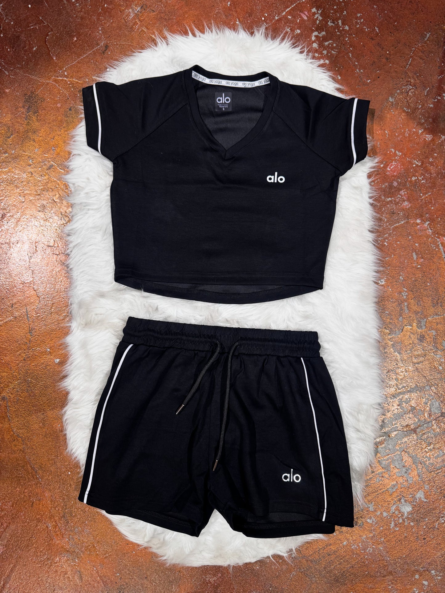 Crop T-Shirt Şort Takım