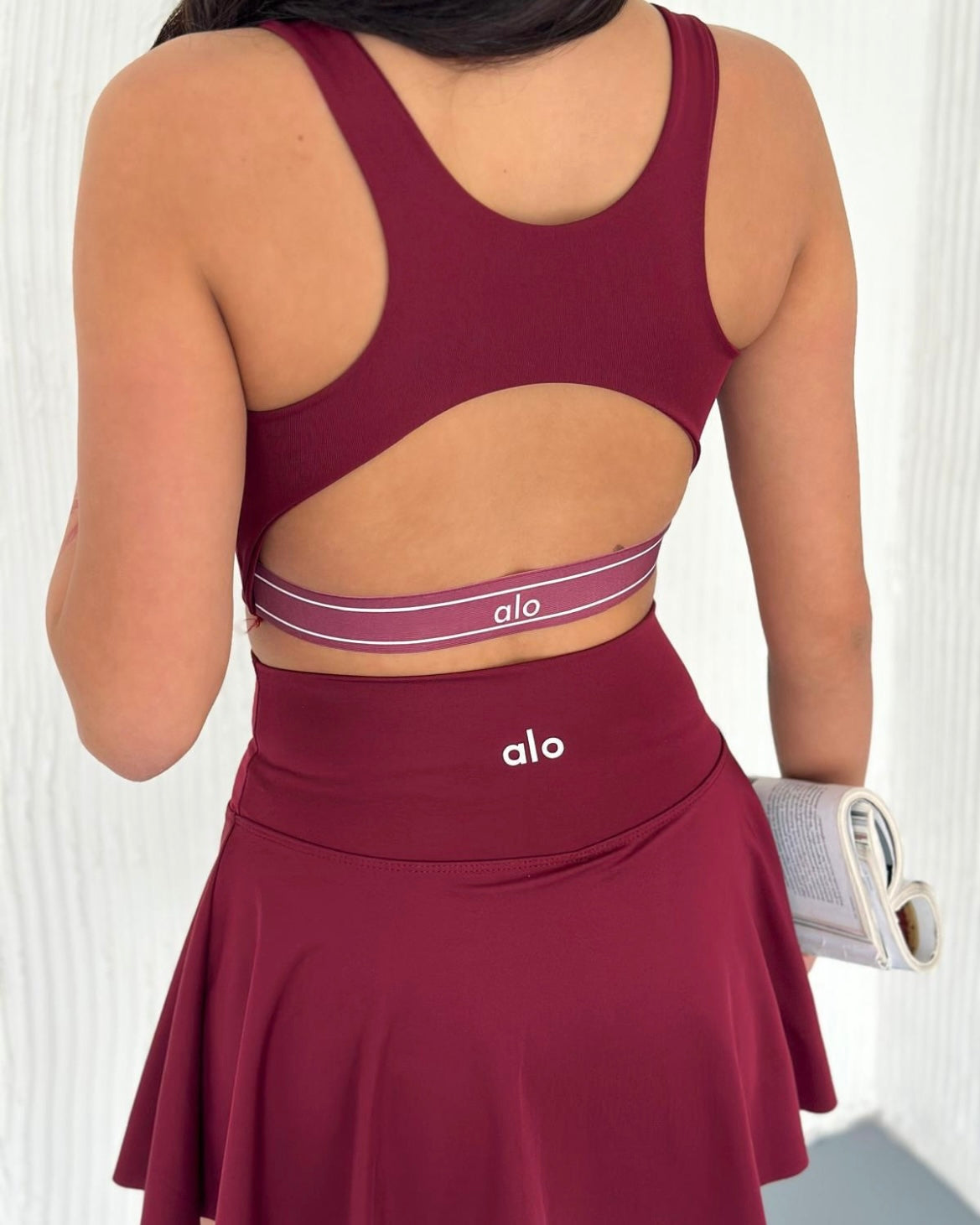 Sırt Detaylı Büstiyer Şortlu Etek Takım