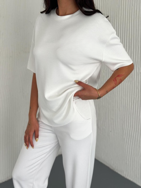 Crop T-Shirt Eşofman Takım