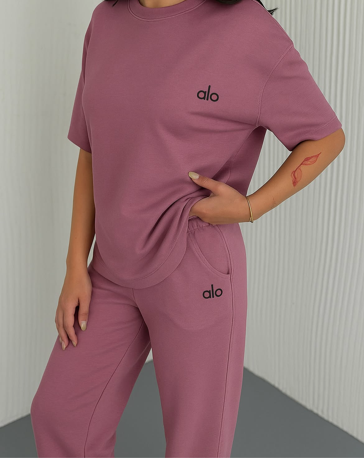 Premium T-Shirt Palazzo Pantolon Takım