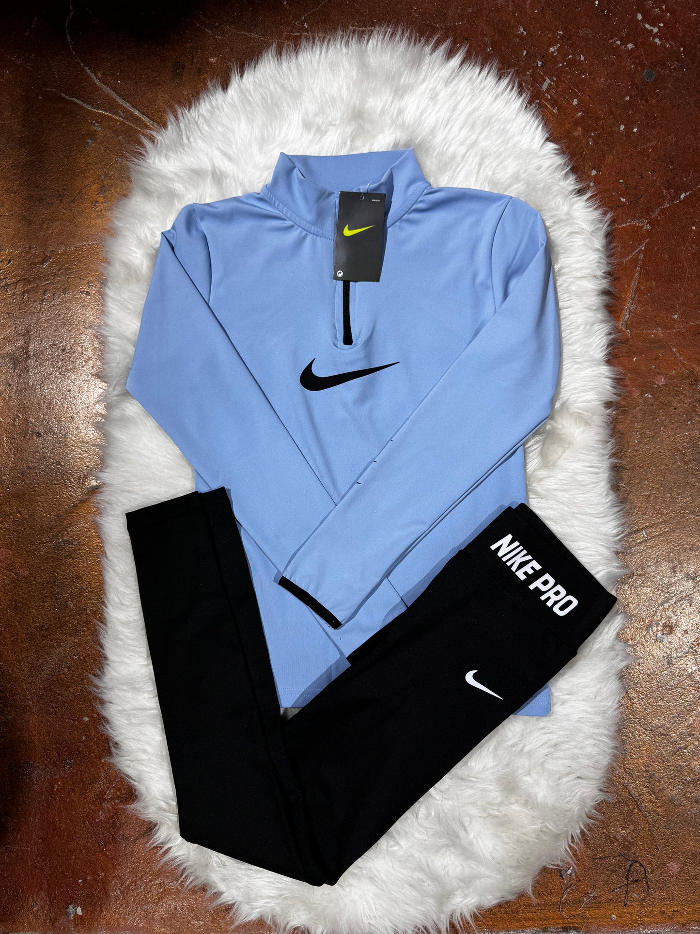 Yarım Fermuar Sweatshirt Tayt Takım