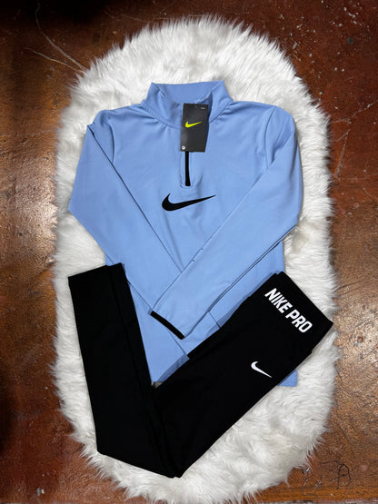 Yarım Fermuar Sweatshirt Tayt Takım