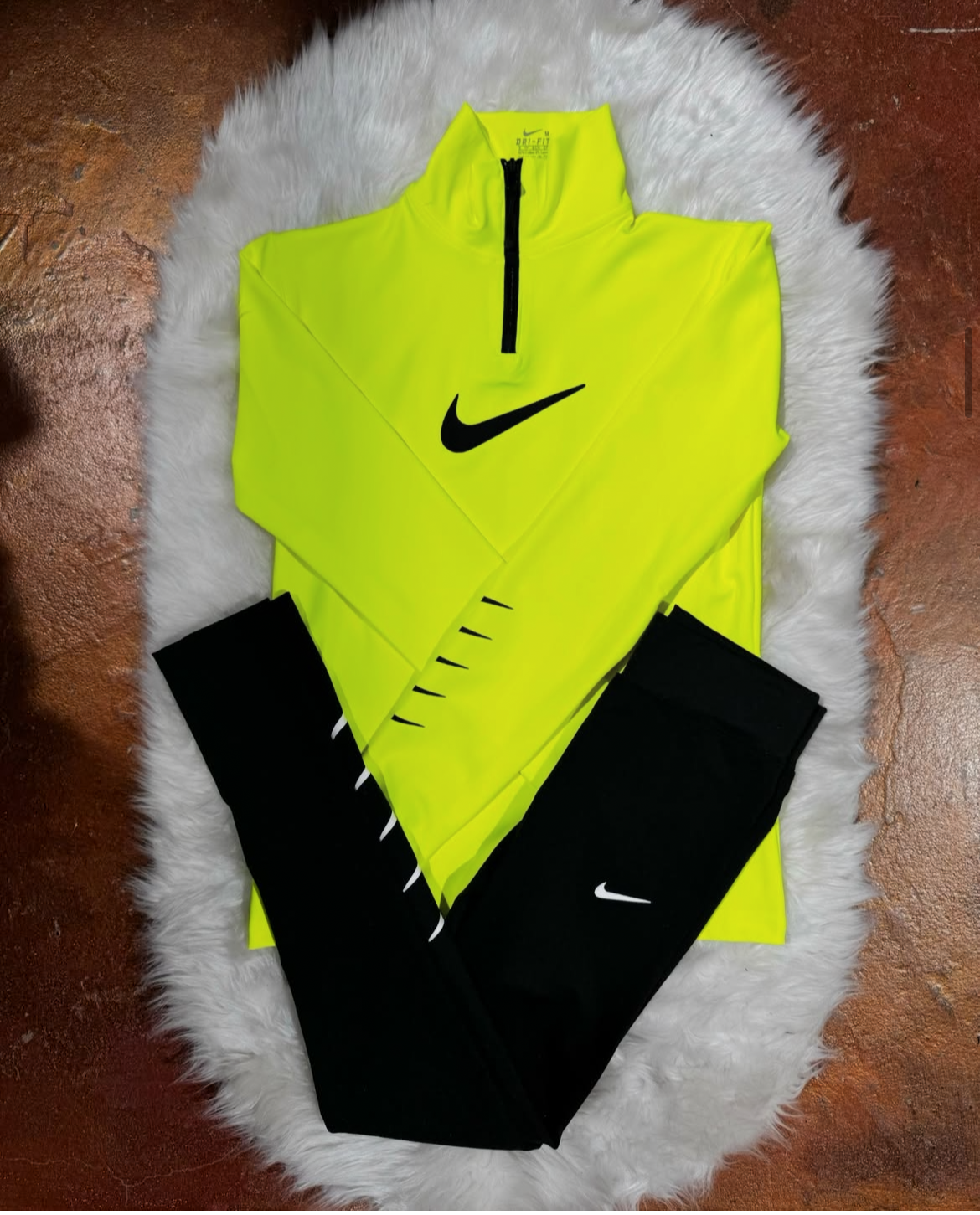 Yarım Fermuar Kapüşonlu Sweatshirt Tayt Takım