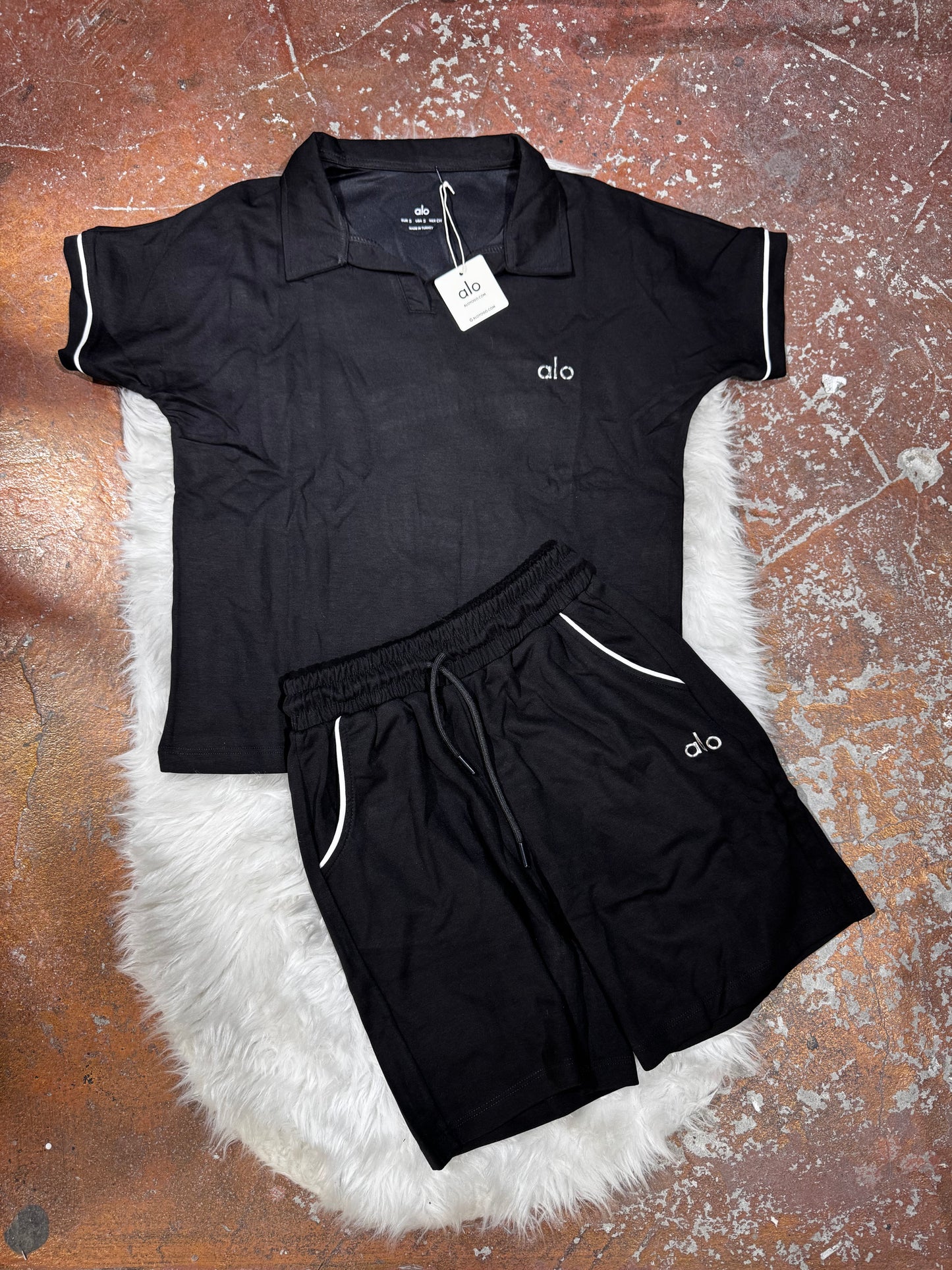 Polo Yaka T-Shirt Şort Takım