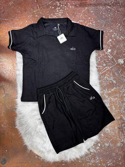 Polo Yaka T-Shirt Şort Takım