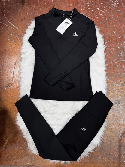 Premium Yarım Fermuarlı Sweatshirt Tayt Takım