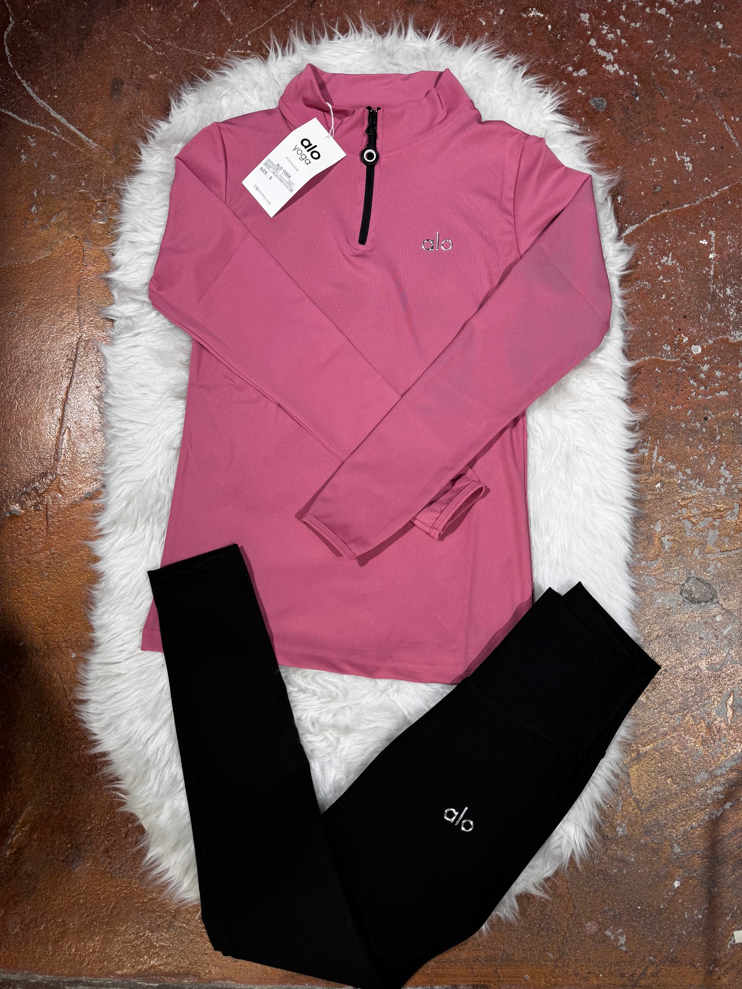 Premium Yarım Fermuarlı Sweatshirt Tayt Takım