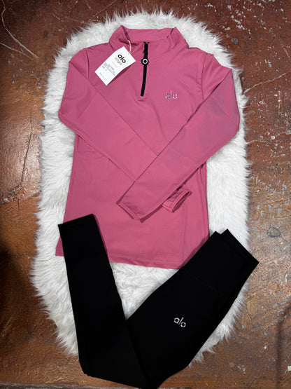 Premium Yarım Fermuarlı Sweatshirt Tayt Takım