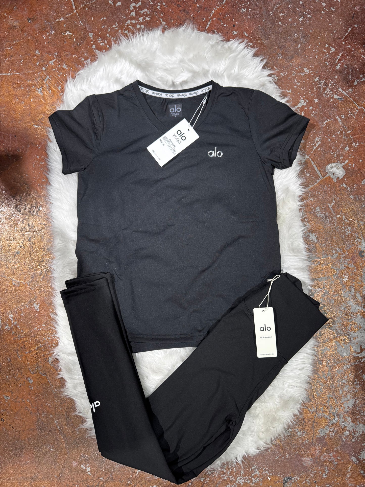 Premium V Yaka T-Shirt Tayt Takım