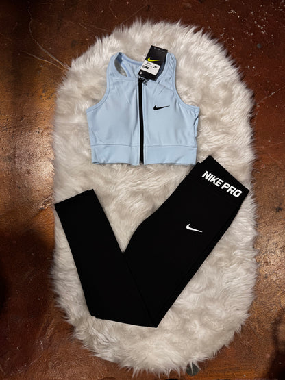 Tam Fermuarlı Büstiyer Tayt Takım