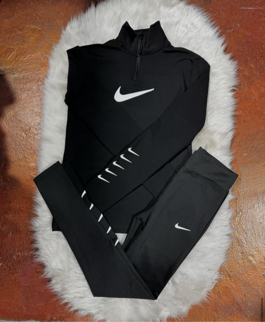 Yarım Fermuar Sweatshirt Tayt Takım