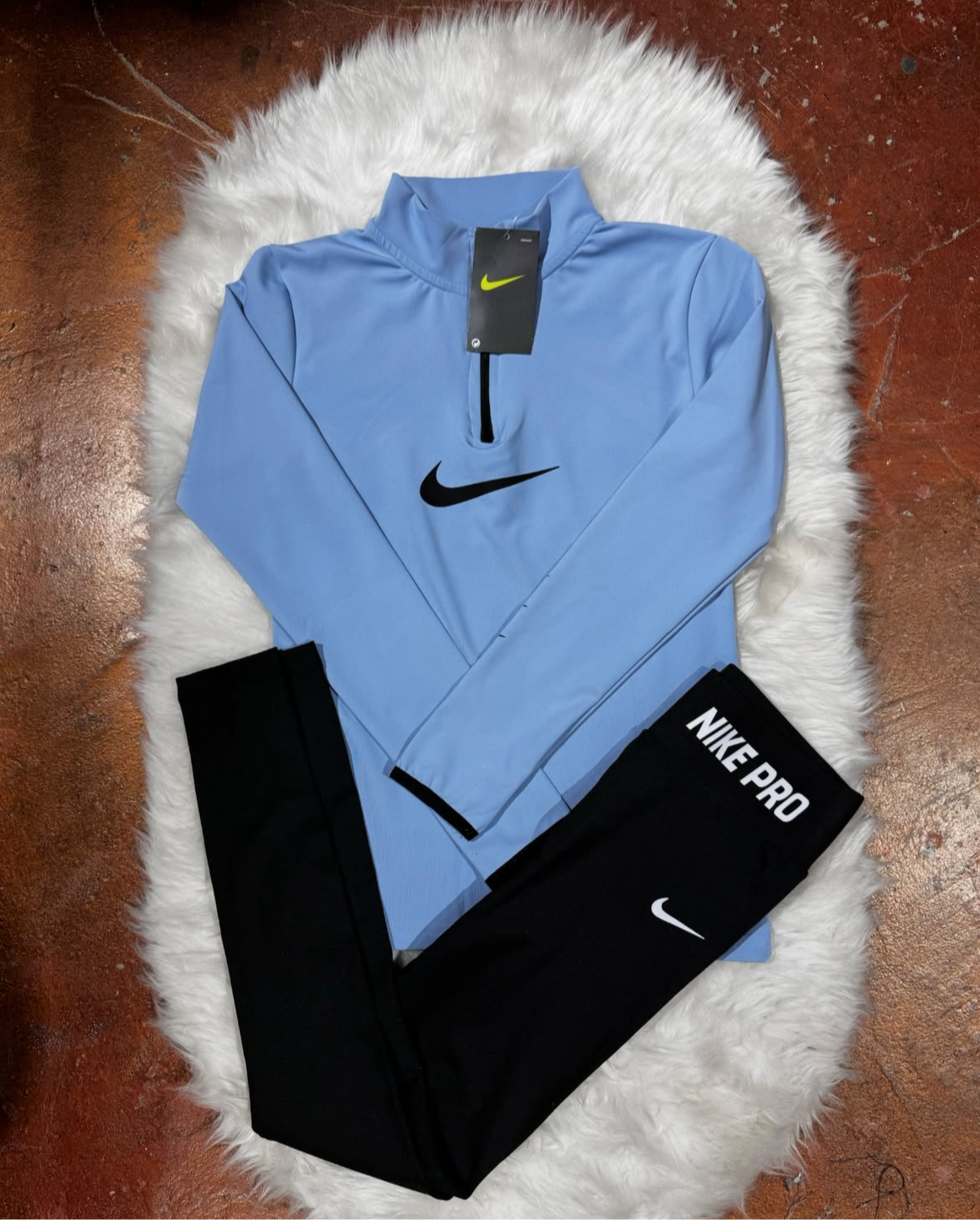 Yarım Fermuar Sweatshirt Tayt Takım