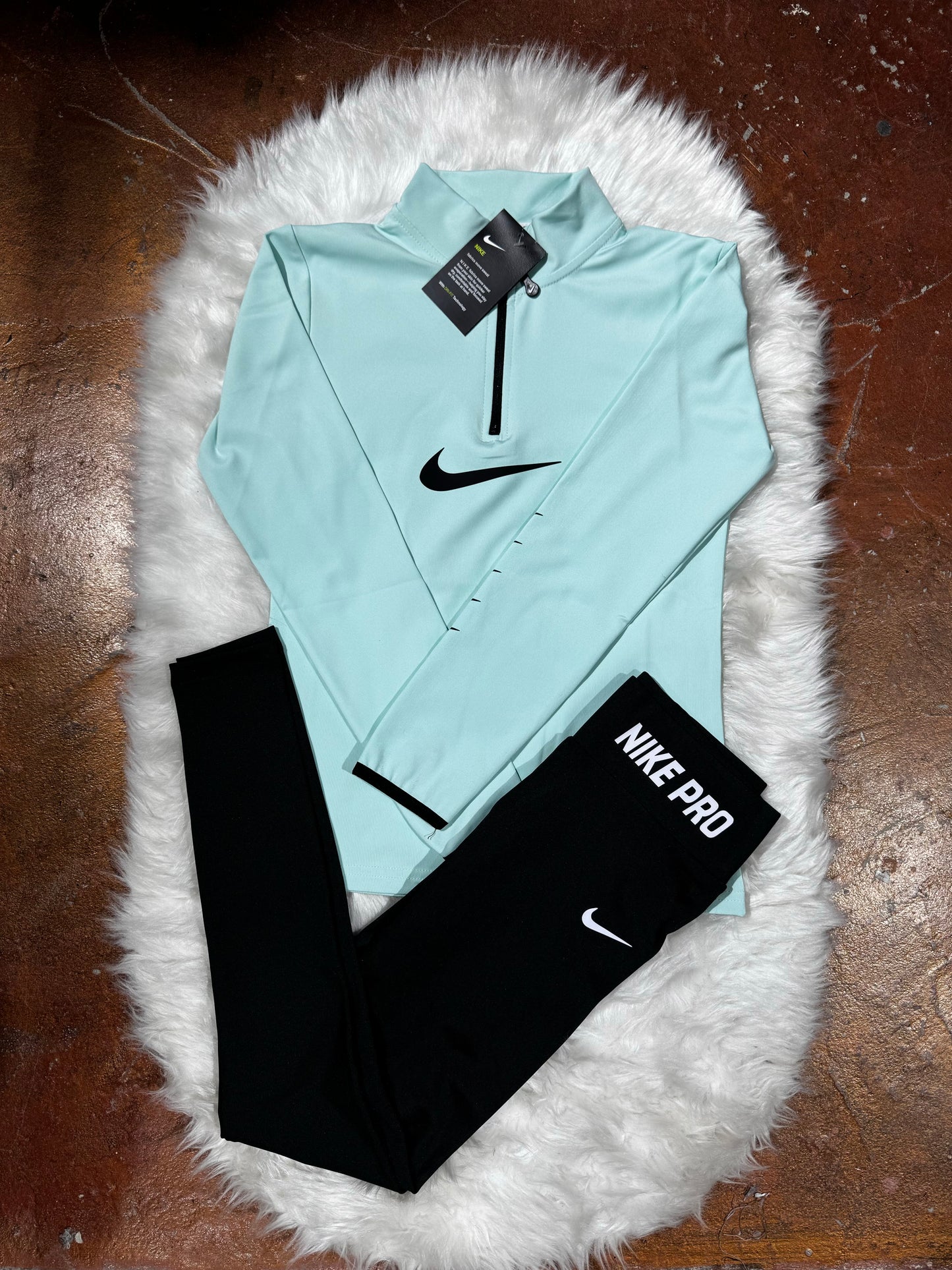 Yarım Fermuar Sweatshirt Tayt Takım