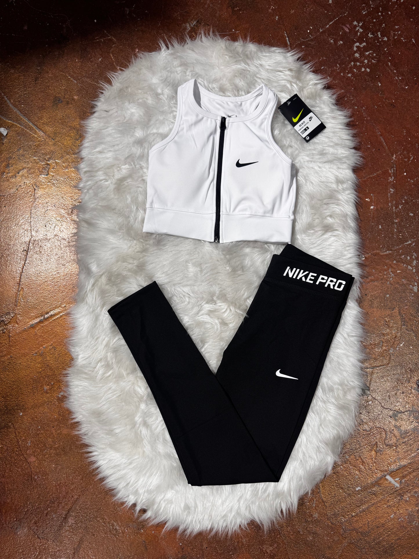 Tam Fermuarlı Büstiyer Tayt Takım