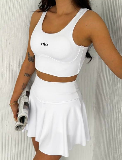 Premium Sırt Detaylı Büstiyer Şortlu Etek