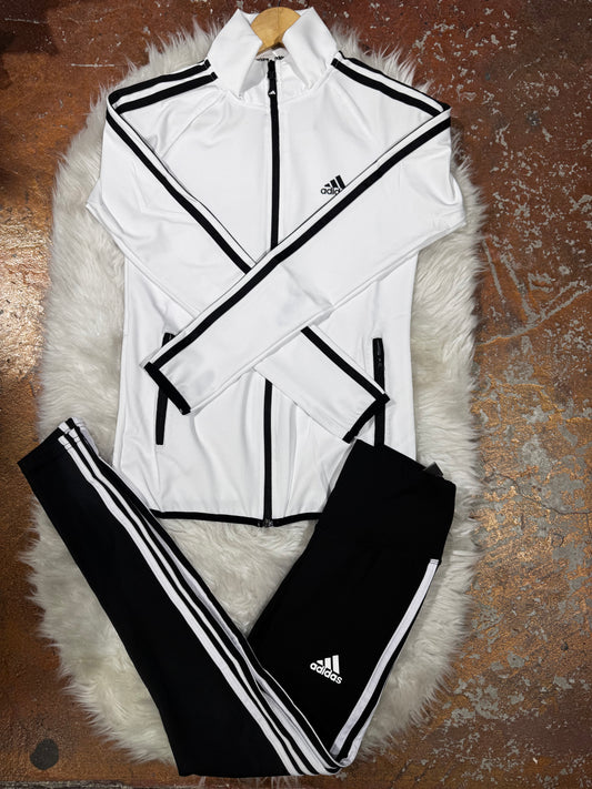Tam Fermuarlı SweatShirt Tayt Takım
