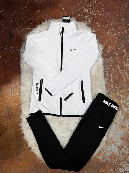 Tam Fermuar SweatShirt Tayt Takım