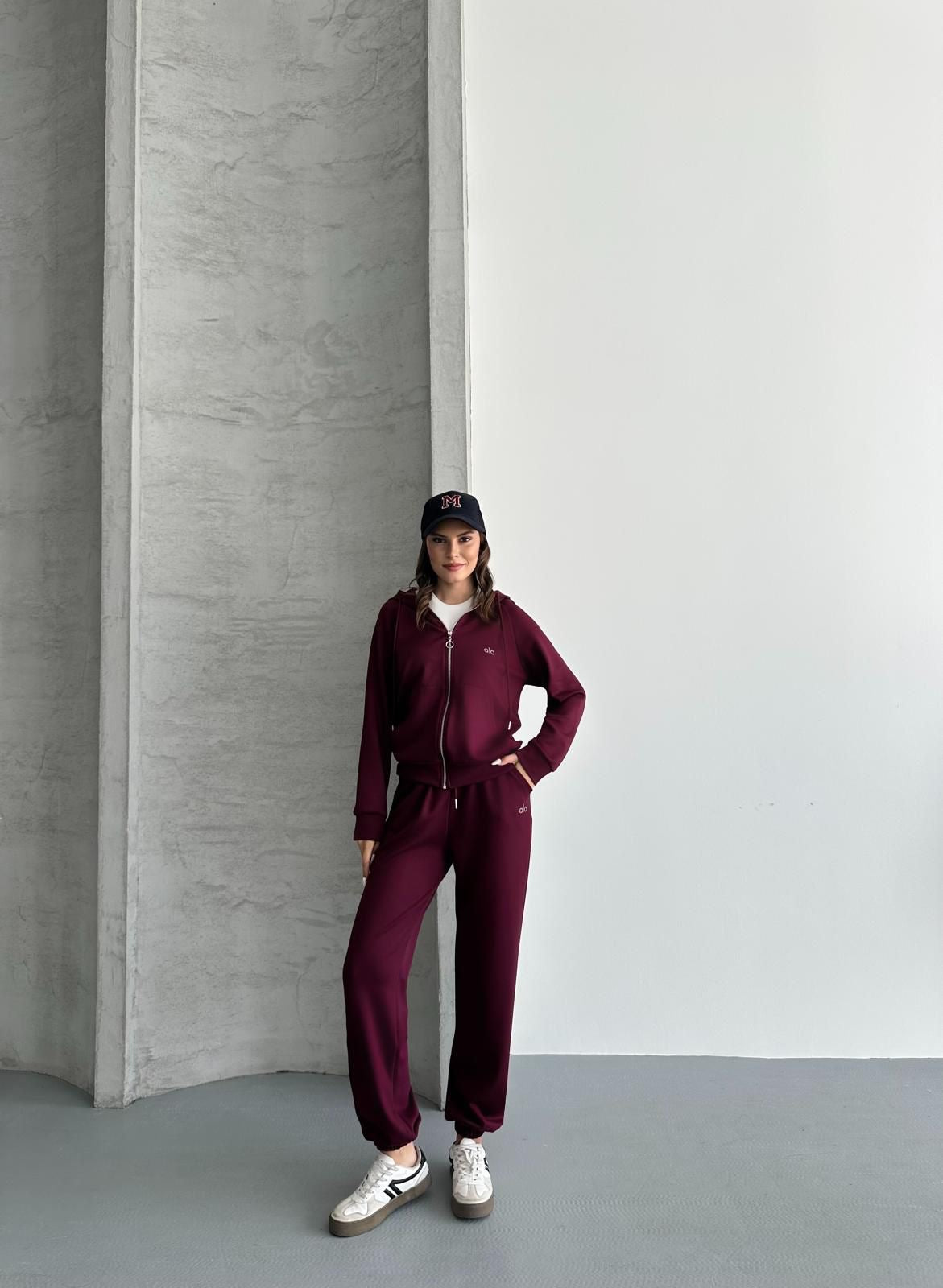 Kapüşonlu Tam Fermuarlı SweatshirtJogger Pantolon Eşofman Takım