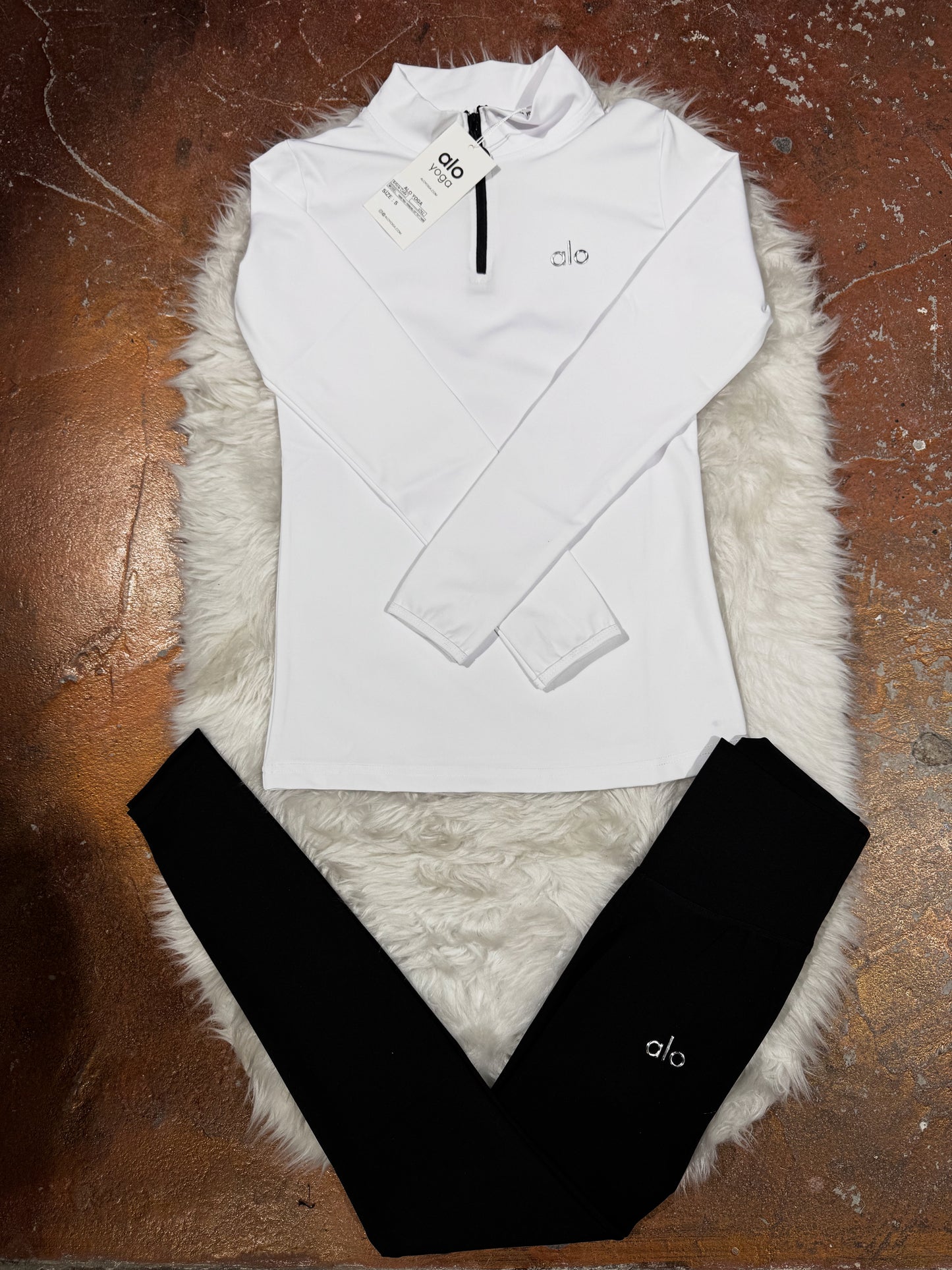 Premium Yarım Fermuarlı Sweatshirt Tayt Takım