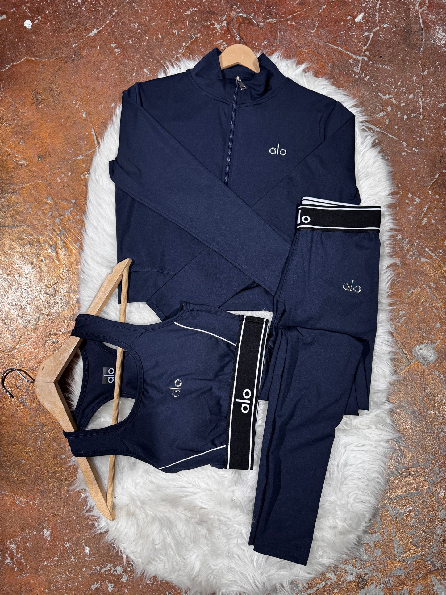 Tam Fermuarlı Sweatshirt,Büstiyer Tayt, 3’lü Full Set