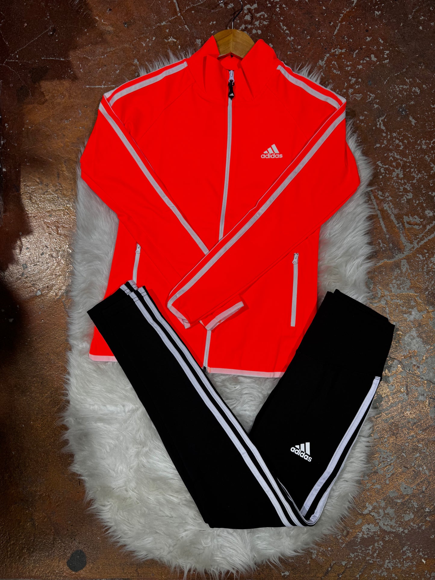 Tam Fermuarlı SweatShirt Tayt Takım