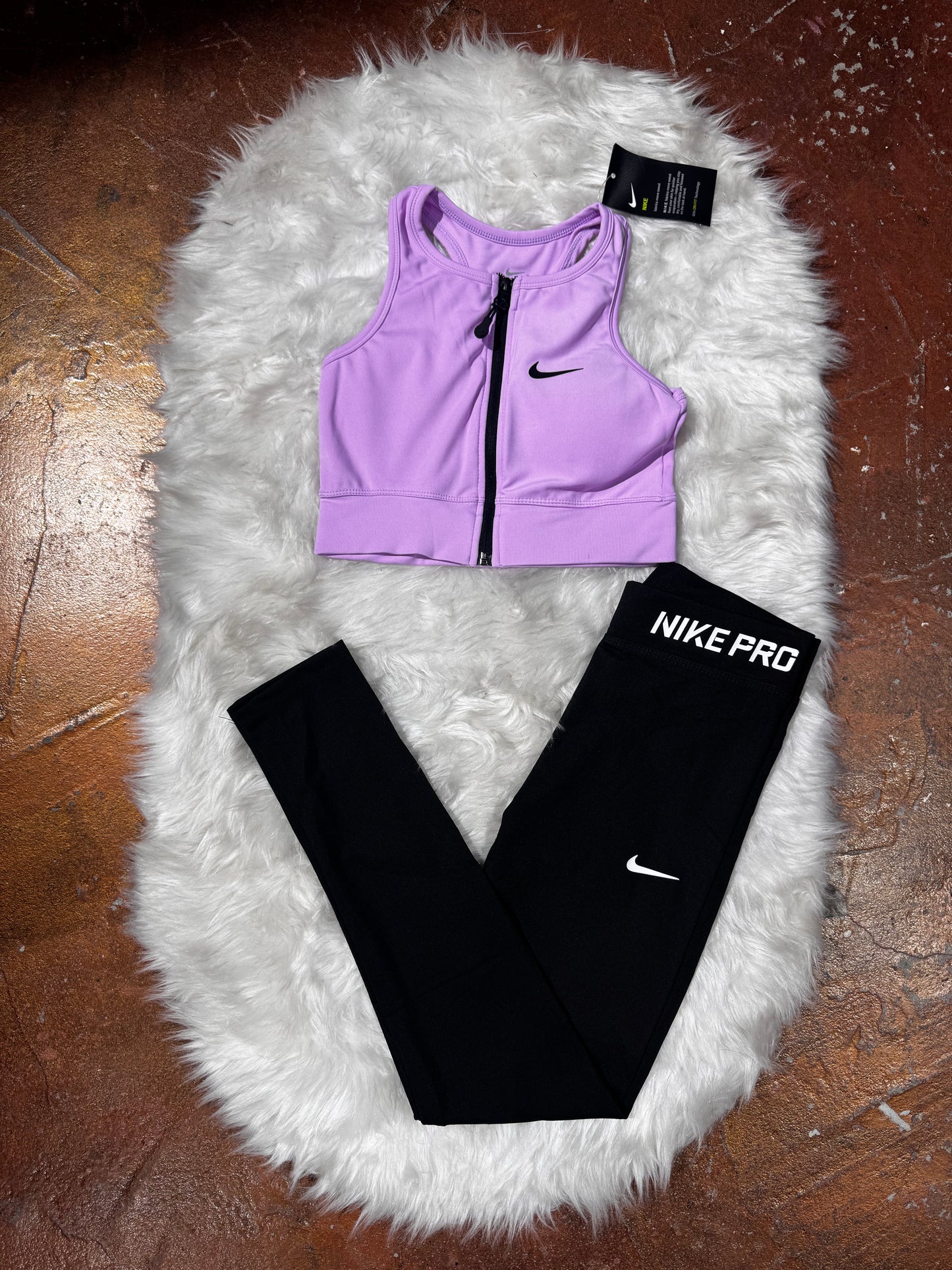 Tam Fermuarlı Büstiyer Tayt Takım