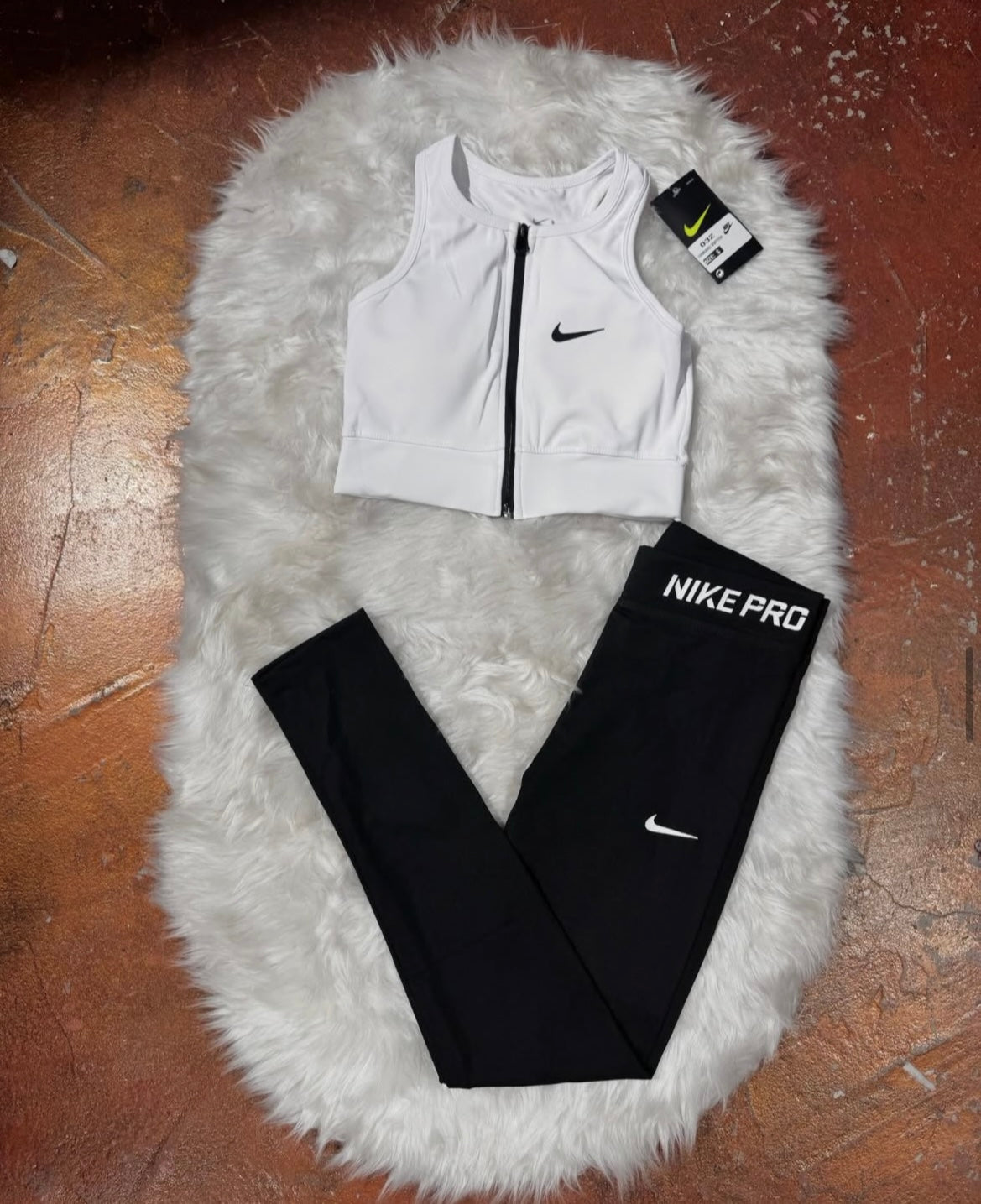 Fermuarlı Büstiyer Tayt Takım