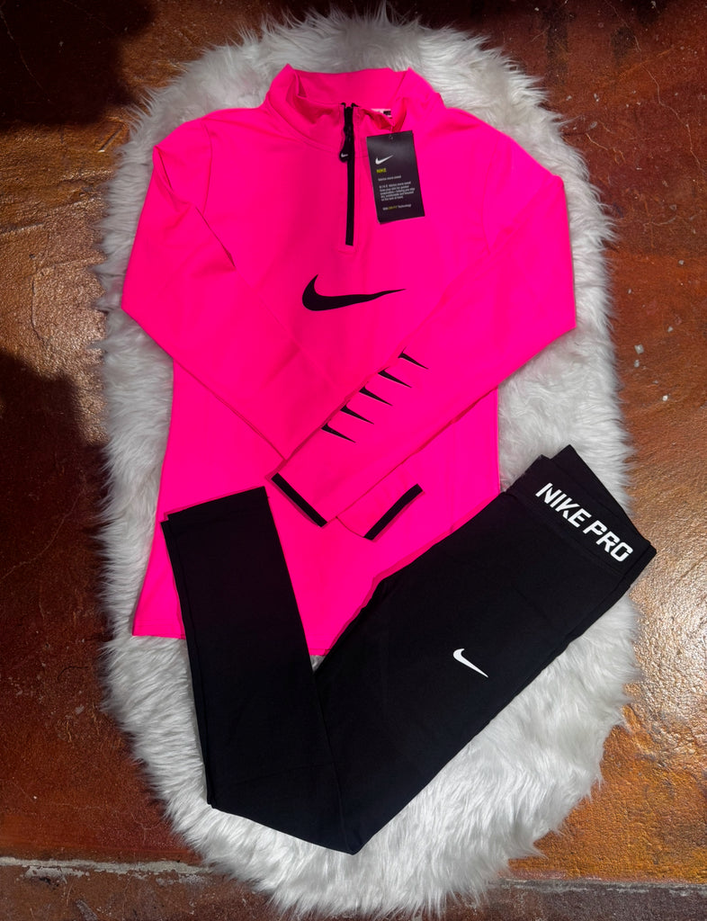 Nike Yarım Fermuar Sweatshirt Tayt Takım