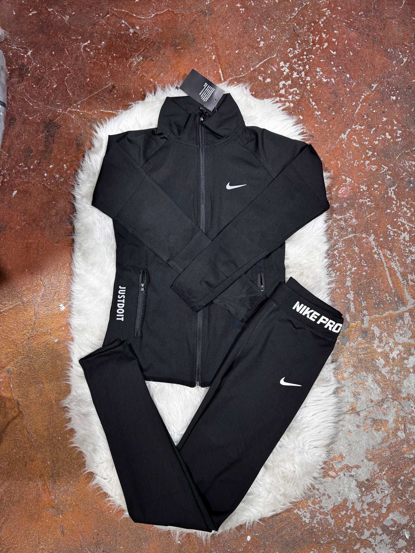 Tam Fermuar SweatShirt Tayt Takım