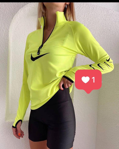 Yarım Fermuarlı Sweatshirt Tayt Takım