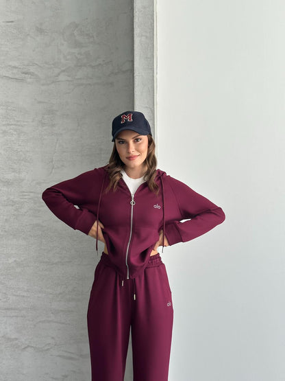 Kapüşonlu Tam Fermuarlı SweatshirtJogger Pantolon Eşofman Takım