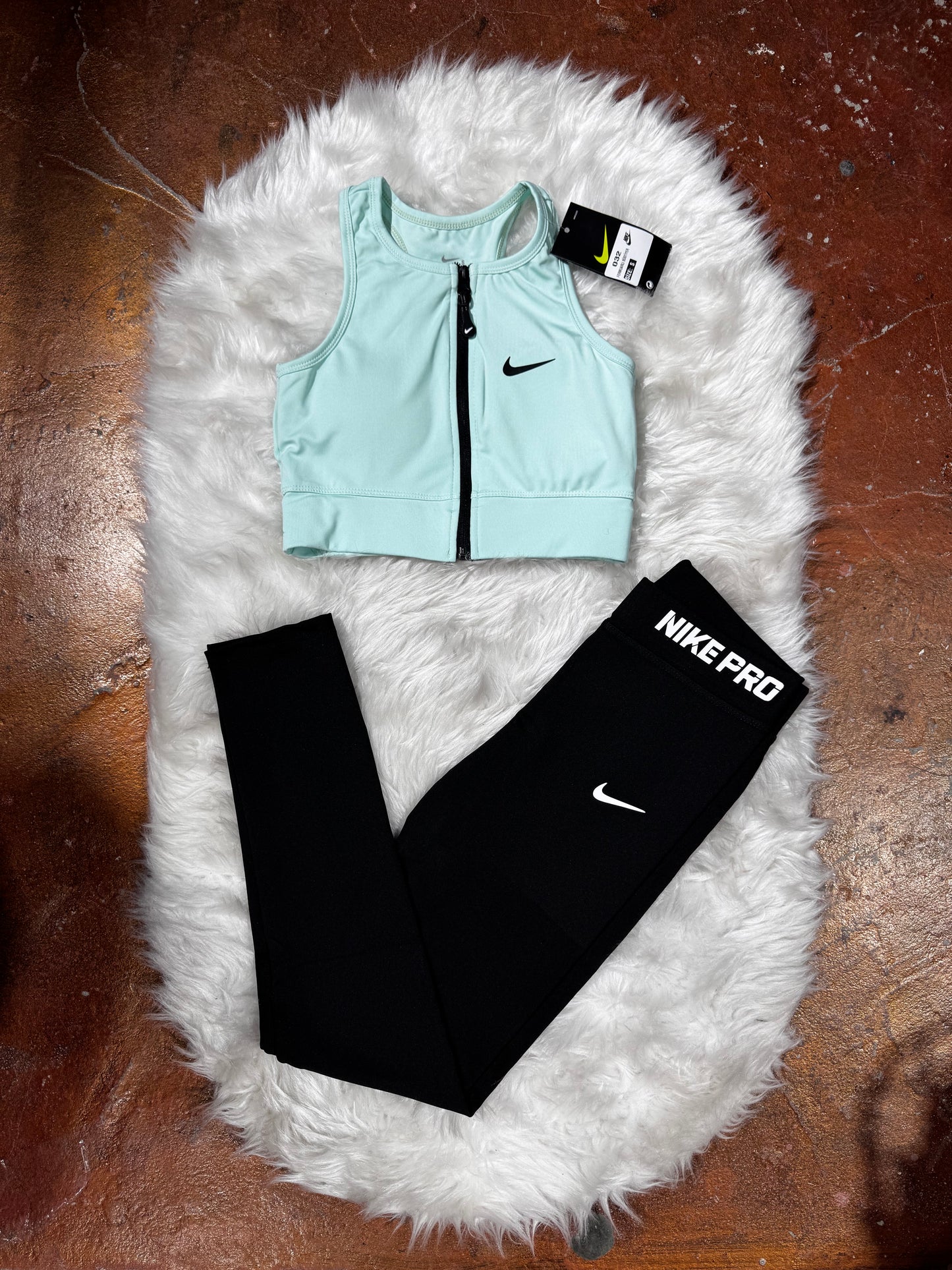 Tam Fermuarlı Büstiyer Tayt Takım