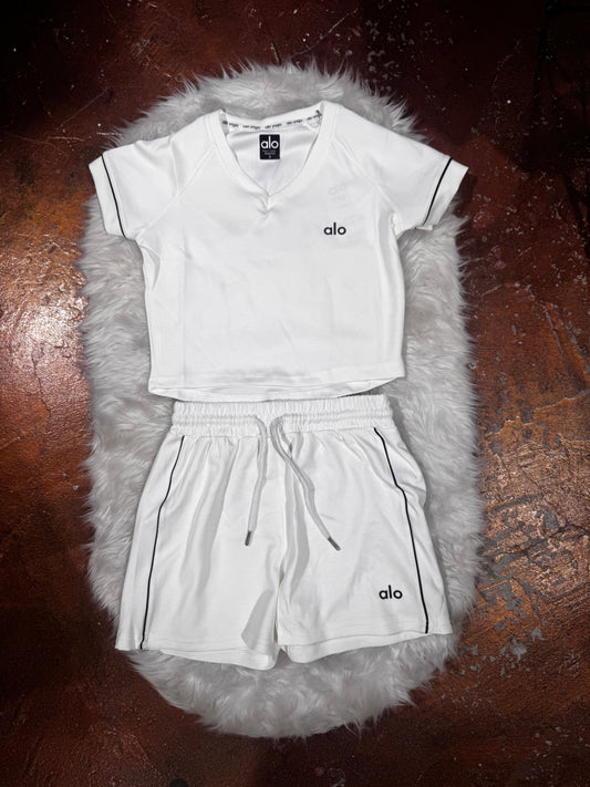 Crop T-Shirt Şort Takım