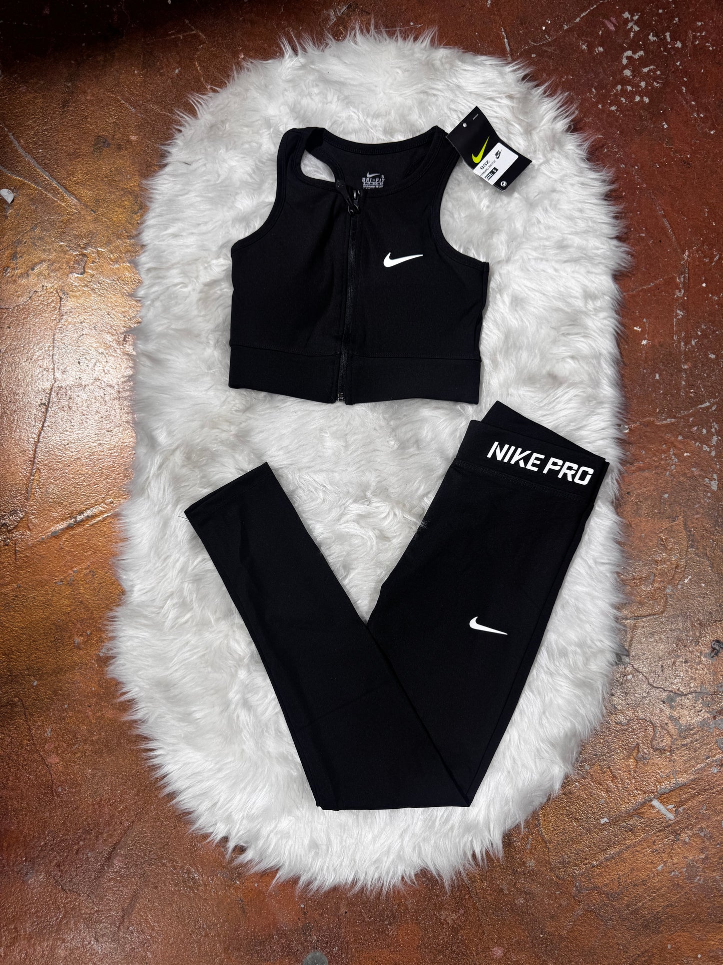 Tam Fermuarlı Büstiyer Tayt Takım