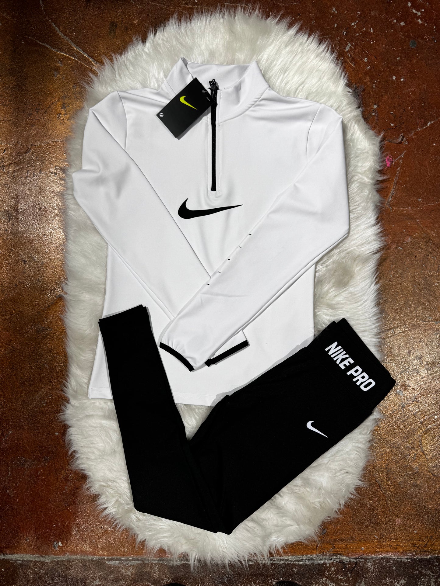 Yarım Fermuar Sweatshirt Tayt Takım