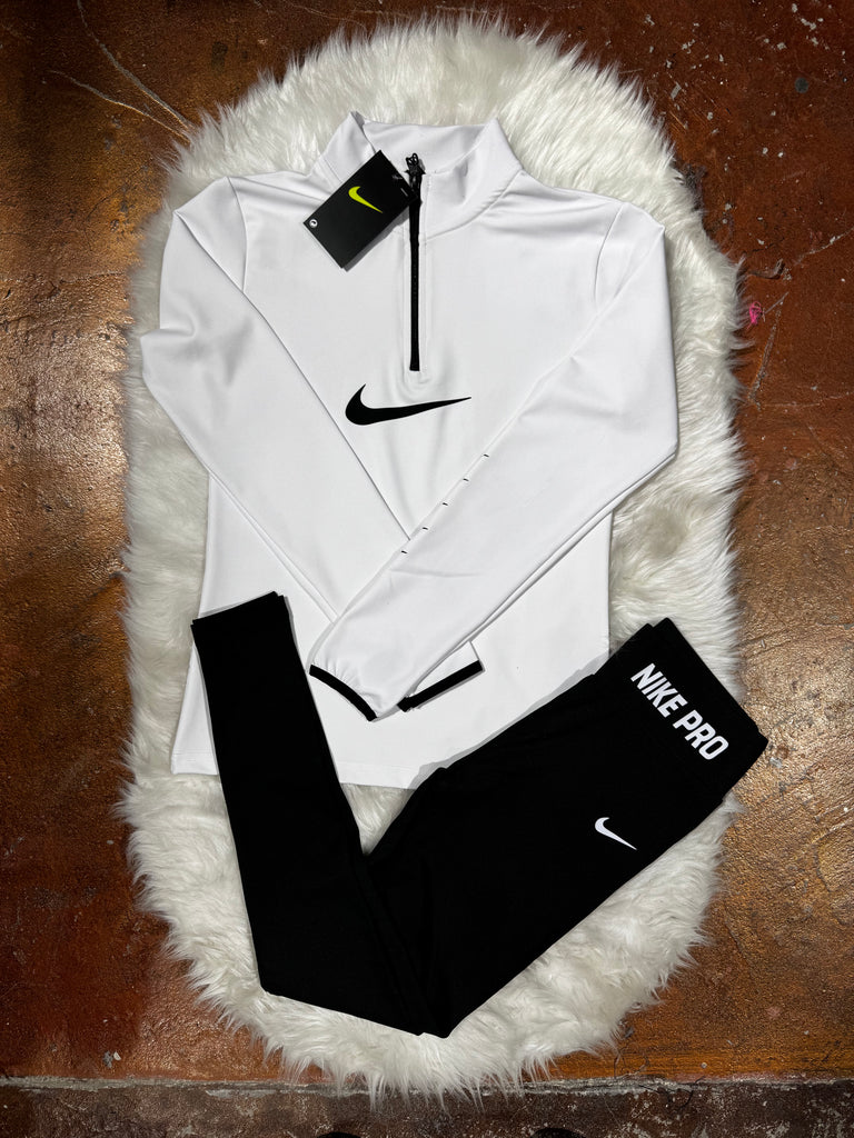 Nike Yarım Fermuar Sweatshirt Tayt Takım