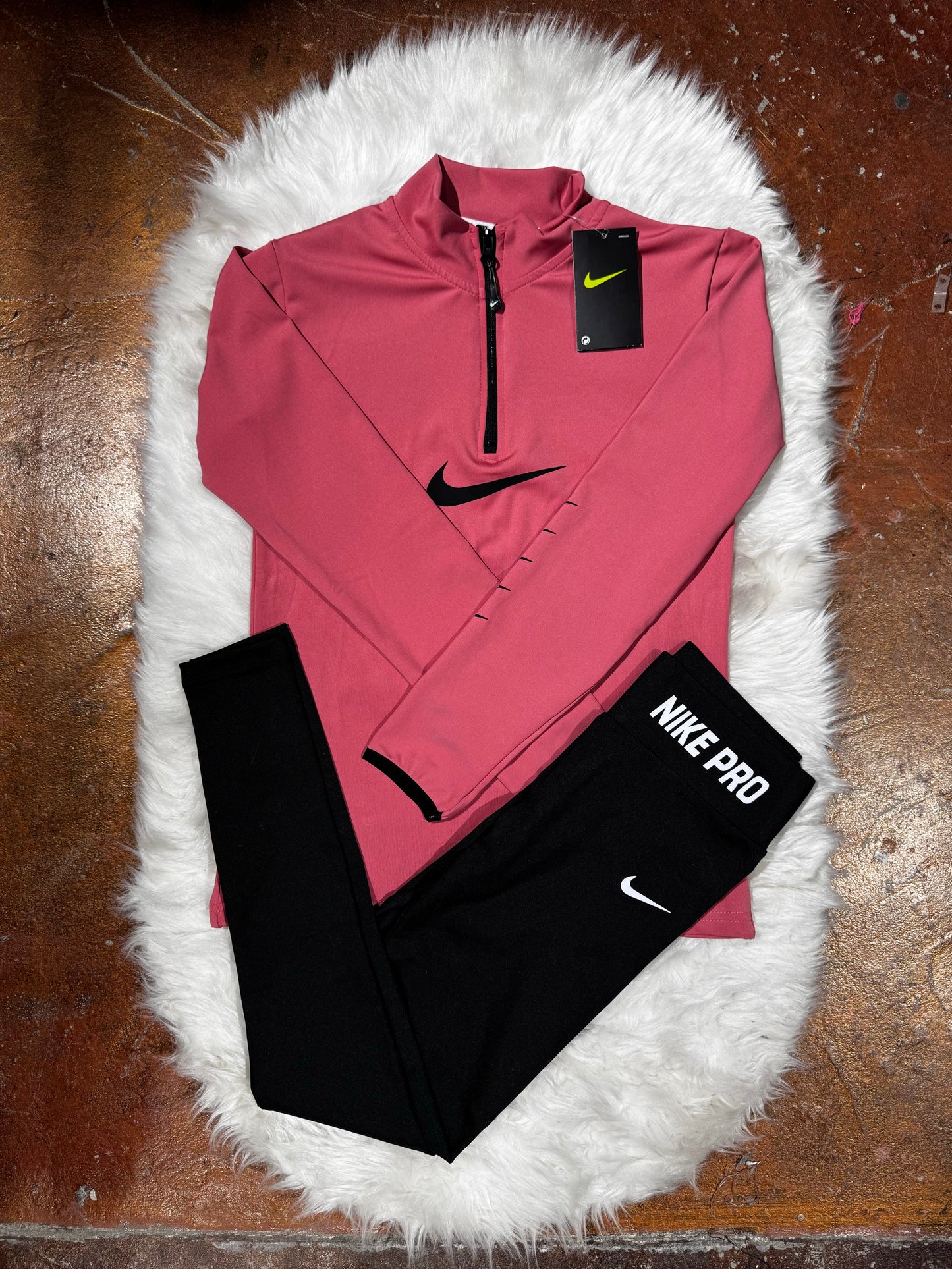 Yarım Fermuar Sweatshirt Tayt Takım