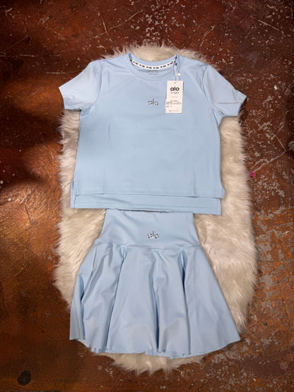 Crop T-Shirt  Şortlu Etek Takım