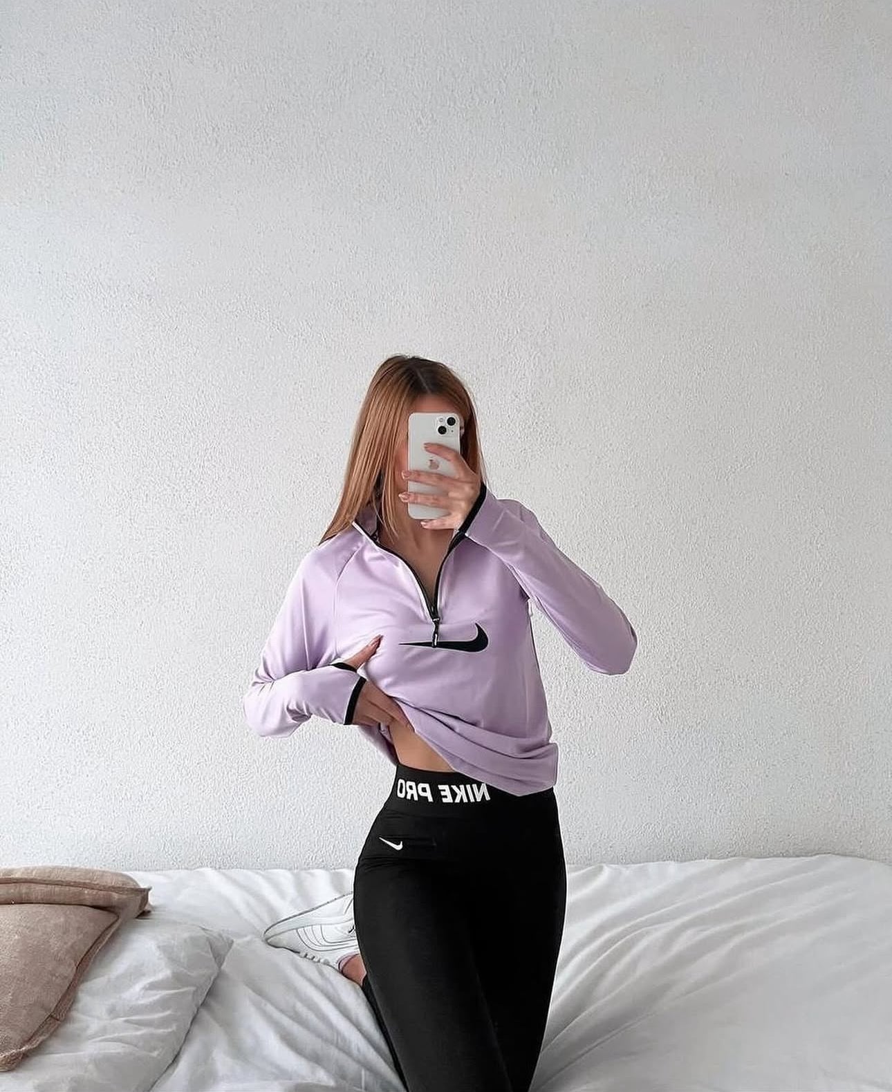 Yarım Fermuarlı Sweatshirt Tayt Takım