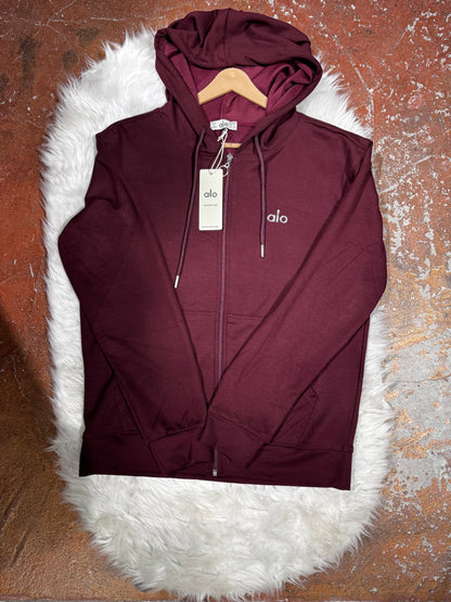Kapüşonlu Tam Fermuarlı Sweatshirt