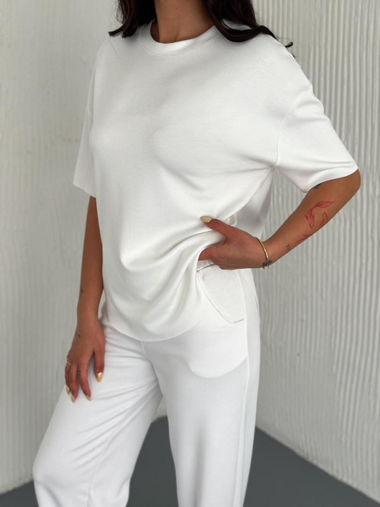 Crop T-Shirt Eşofman Takım