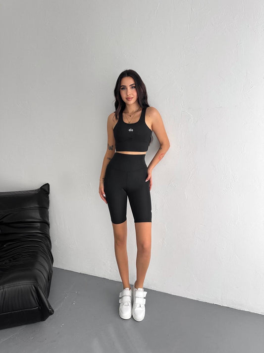 Büstiyer Şort Tayt Takım