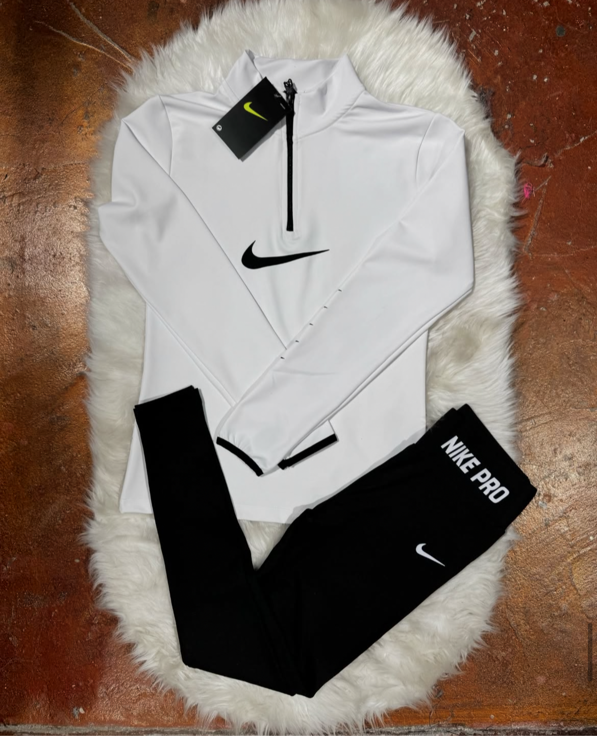 Yarım Fermuar Sweatshirt Tayt Takım