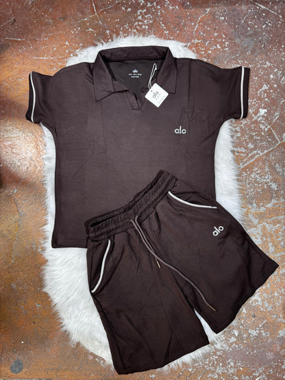 Polo Yaka T-Shirt Şort Takım